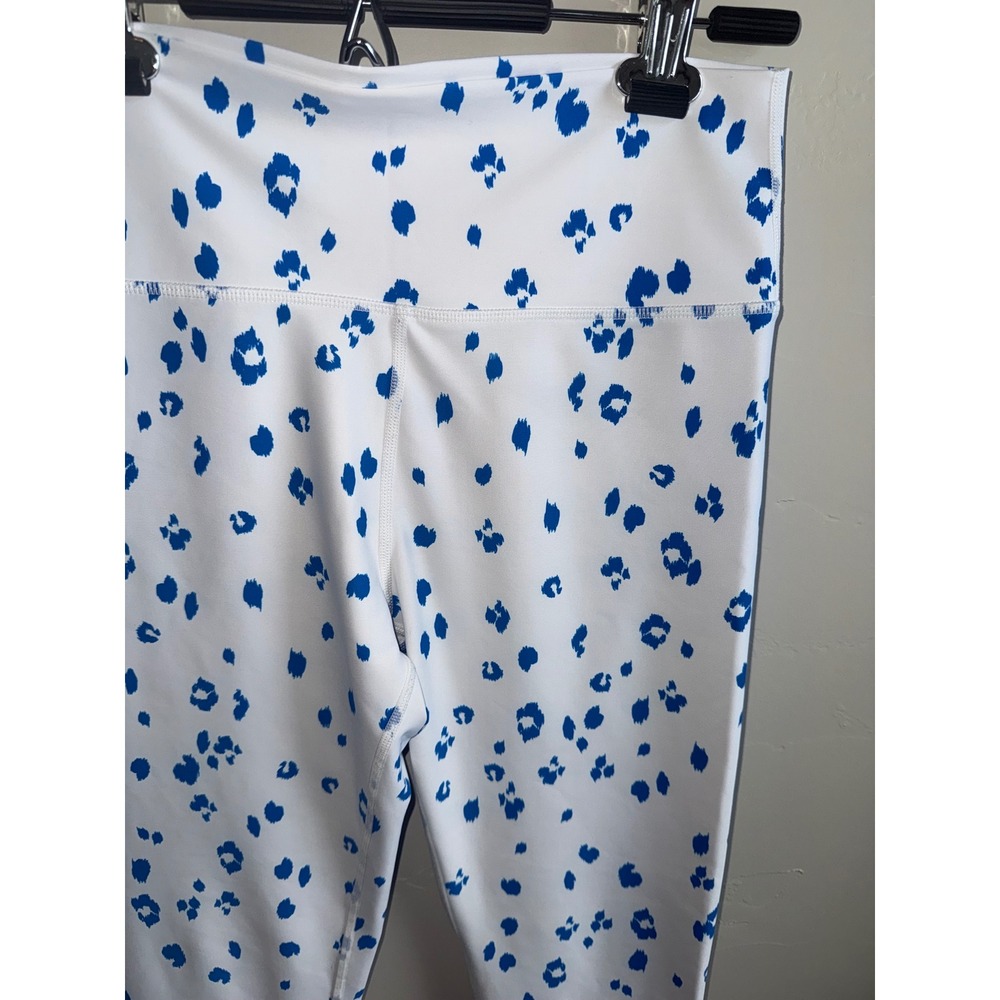 Sage Collective Womens Blue Leopard Print High Waisted Leggings Size Medium - Picture 2 of 9